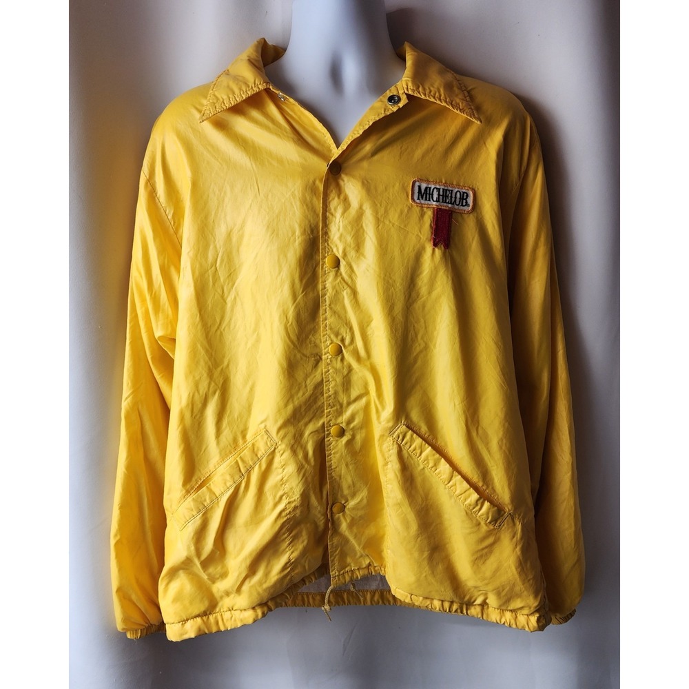 Vintage 80s Swingster Michelob‎ Beer Nylon Jacket Adult Size Medium Made In USA